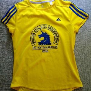 Women' med adidas Boston Marathon '16 short sleeve